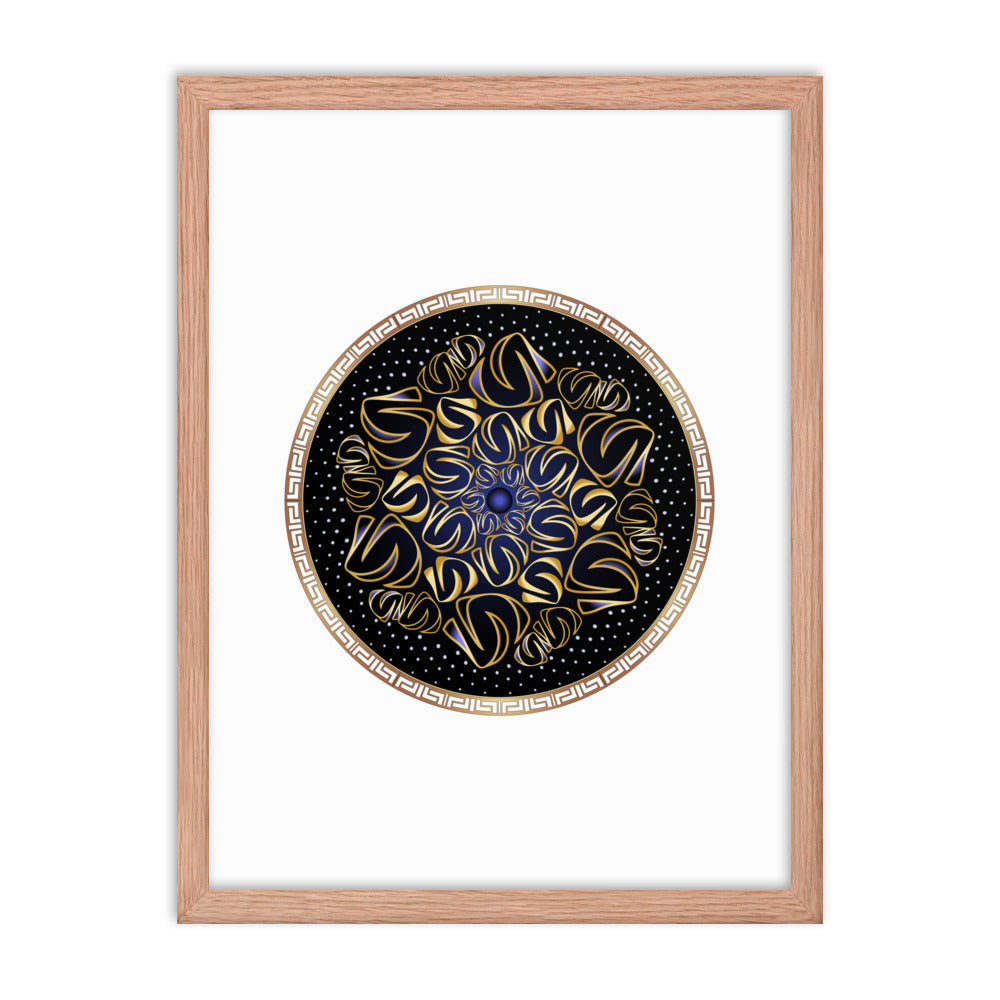 Framed poster Mandala Circularium No 2508 Free Shipping
