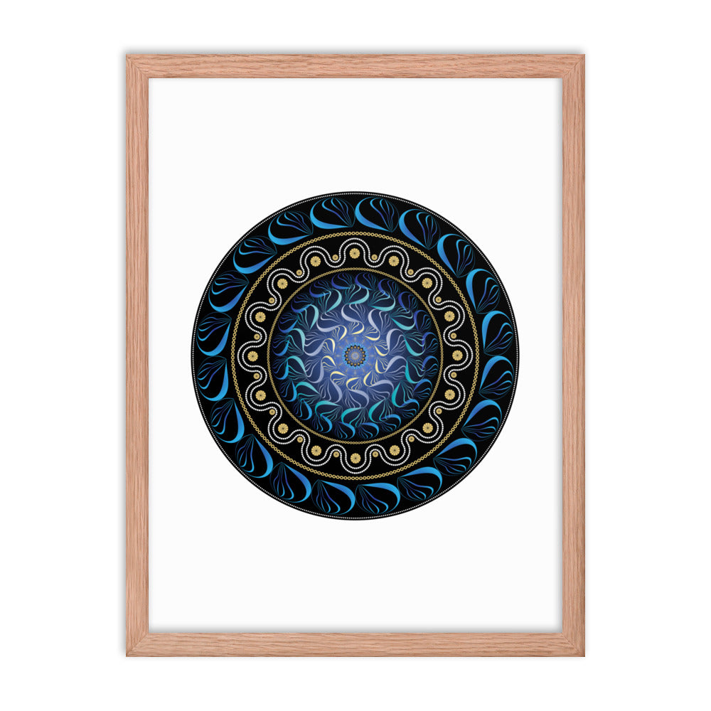 Framed poster Mandala Circularium No 2582 Free Shipping