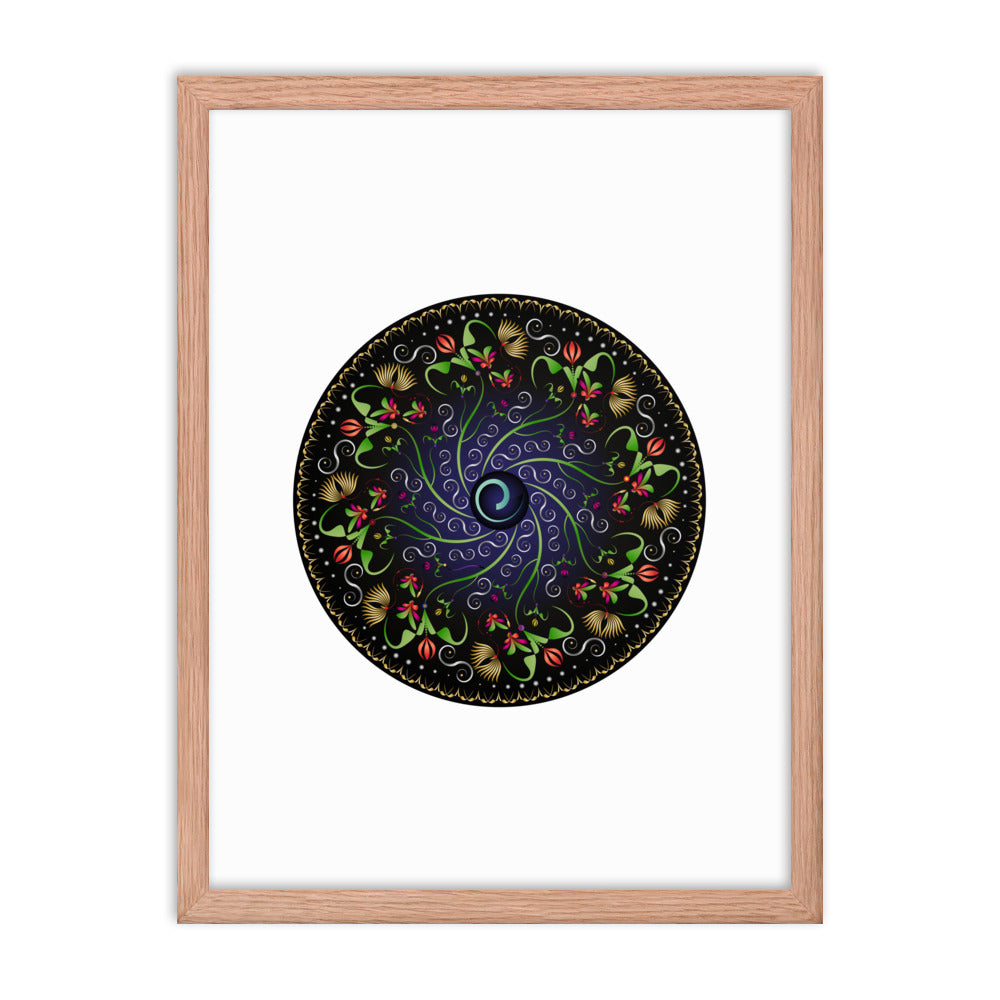 Framed poster Mandala Circularium No 2680 Free Shipping