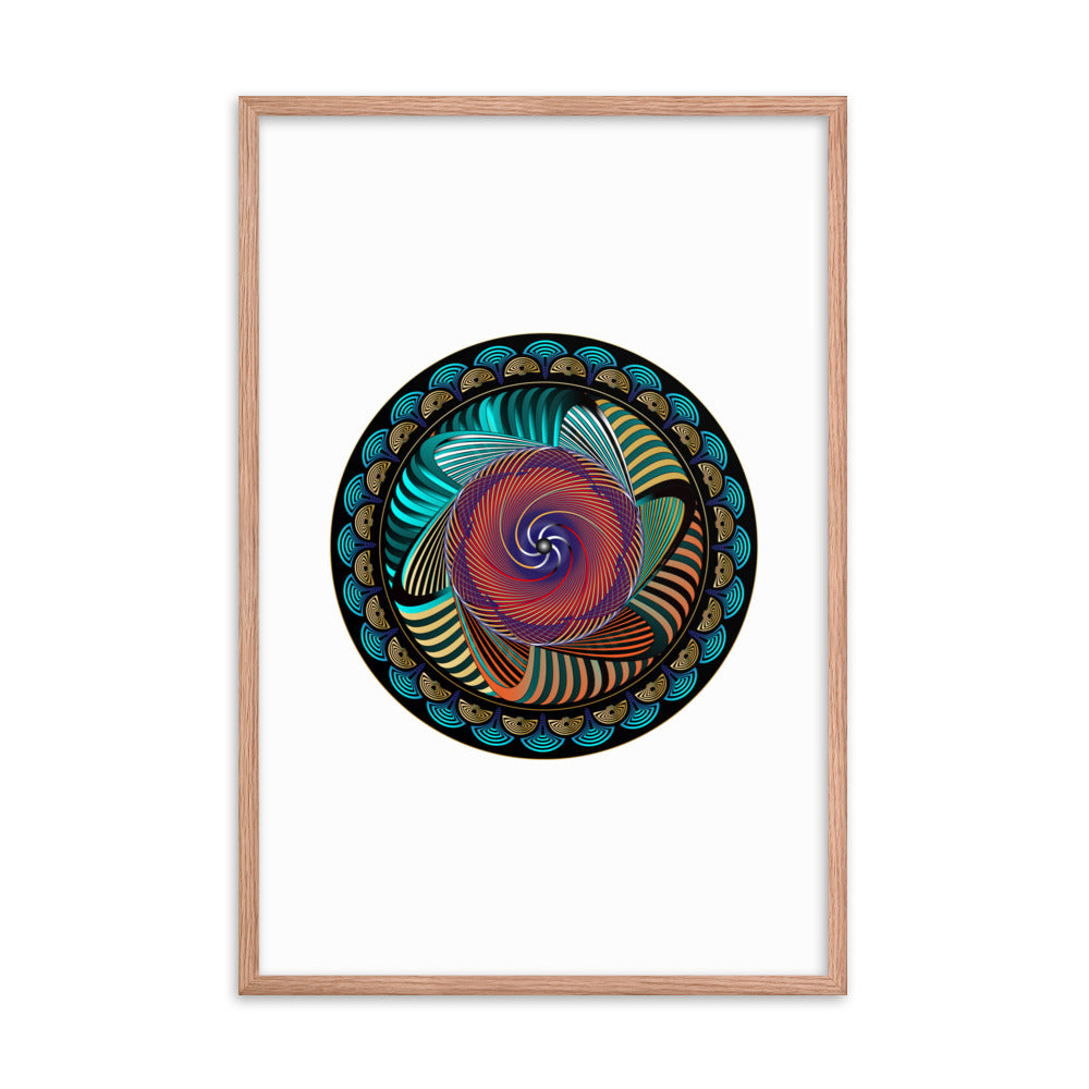 Framed poster Mandala Circularium No 2269 Free Shipping