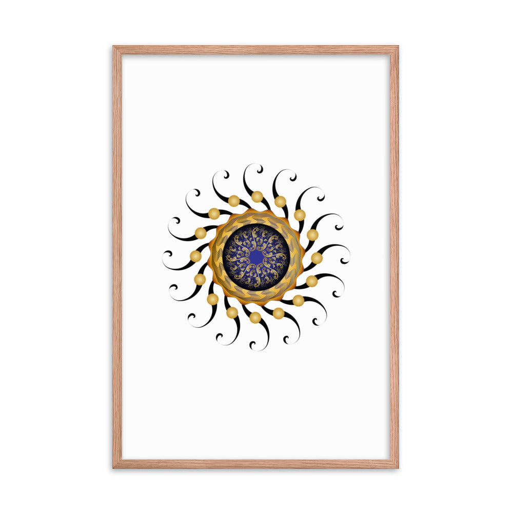 Framed poster Mandala Circularium No 2420 Free Shipping