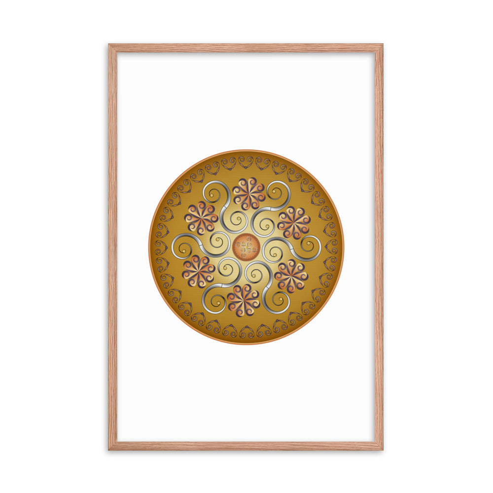 Framed poster Mandala Circularium No 2565 Free Shipping