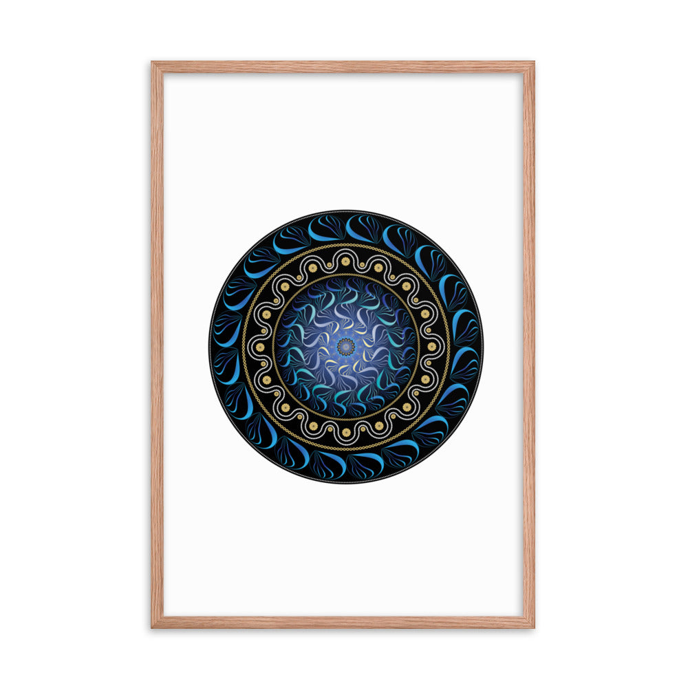 Framed poster Mandala Circularium No 2582 Free Shipping