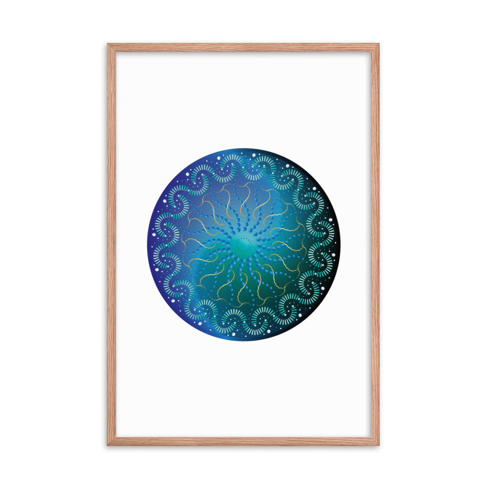 Framed poster Mandala Circularium No 2696 Free Shipping