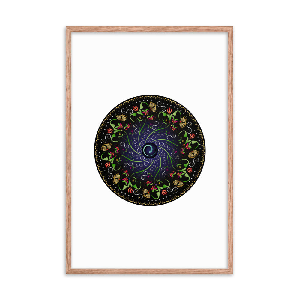 Framed poster Mandala Circularium No 2680 Free Shipping