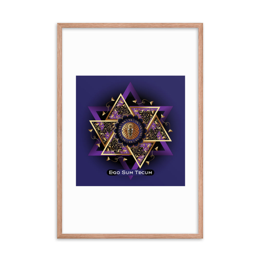 Framed poster OVC No 4254 "I am with you..." - Free Shipping