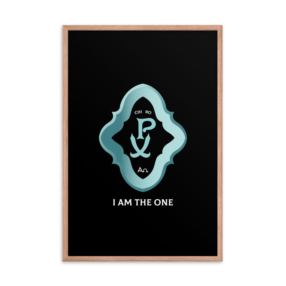 Framed poster Chi Ro PX 'I Am The One' - Free Shipping