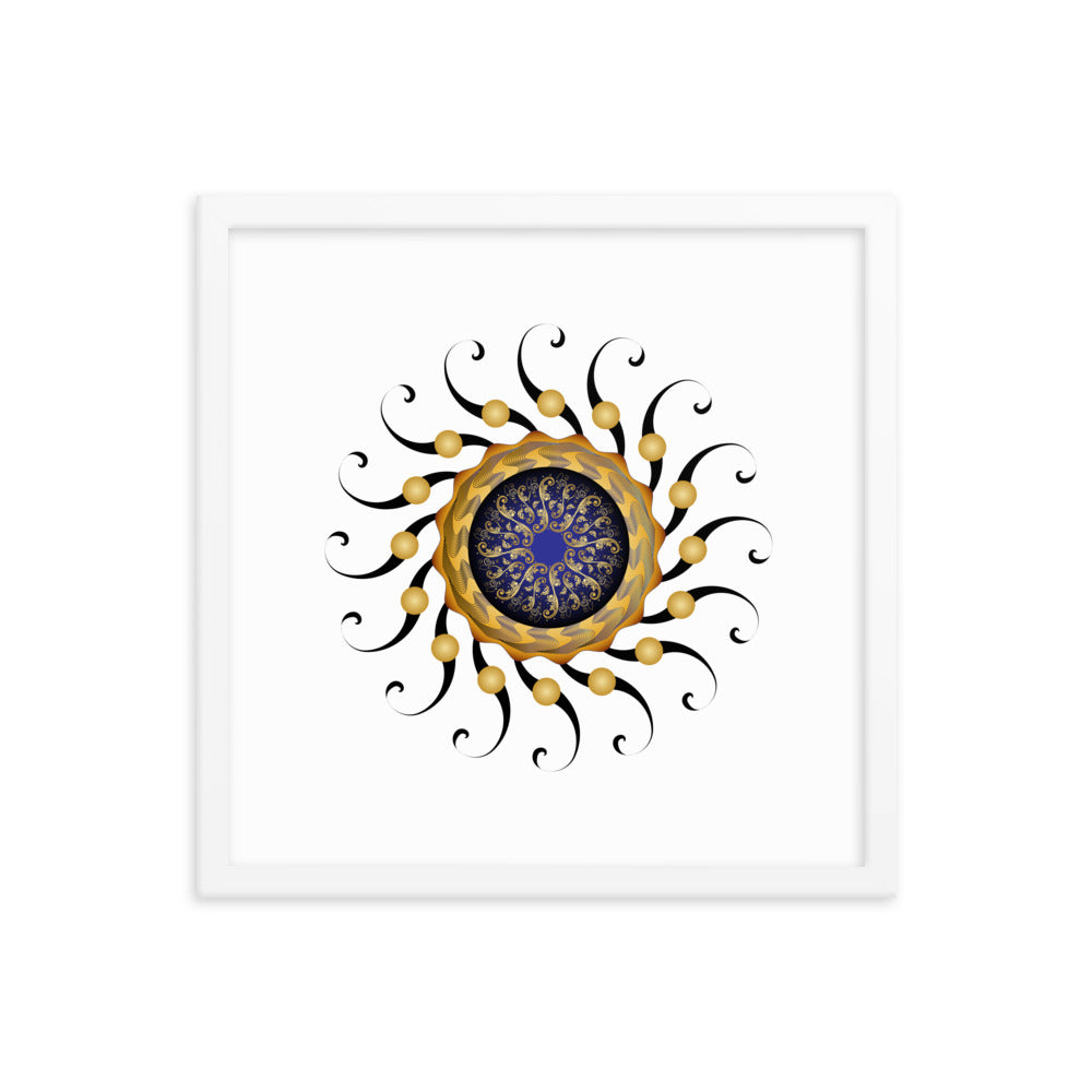Framed poster Mandala Circularium No 2420 Free Shipping