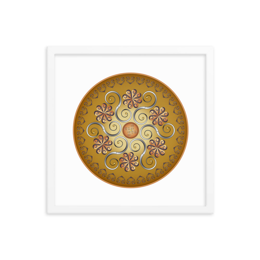 Framed poster Mandala Circularium No 2565 Free Shipping