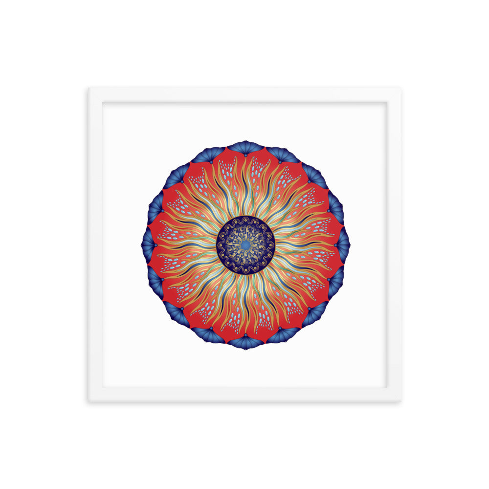 Framed poster Mandala Circularium No 2626 Free Shipping