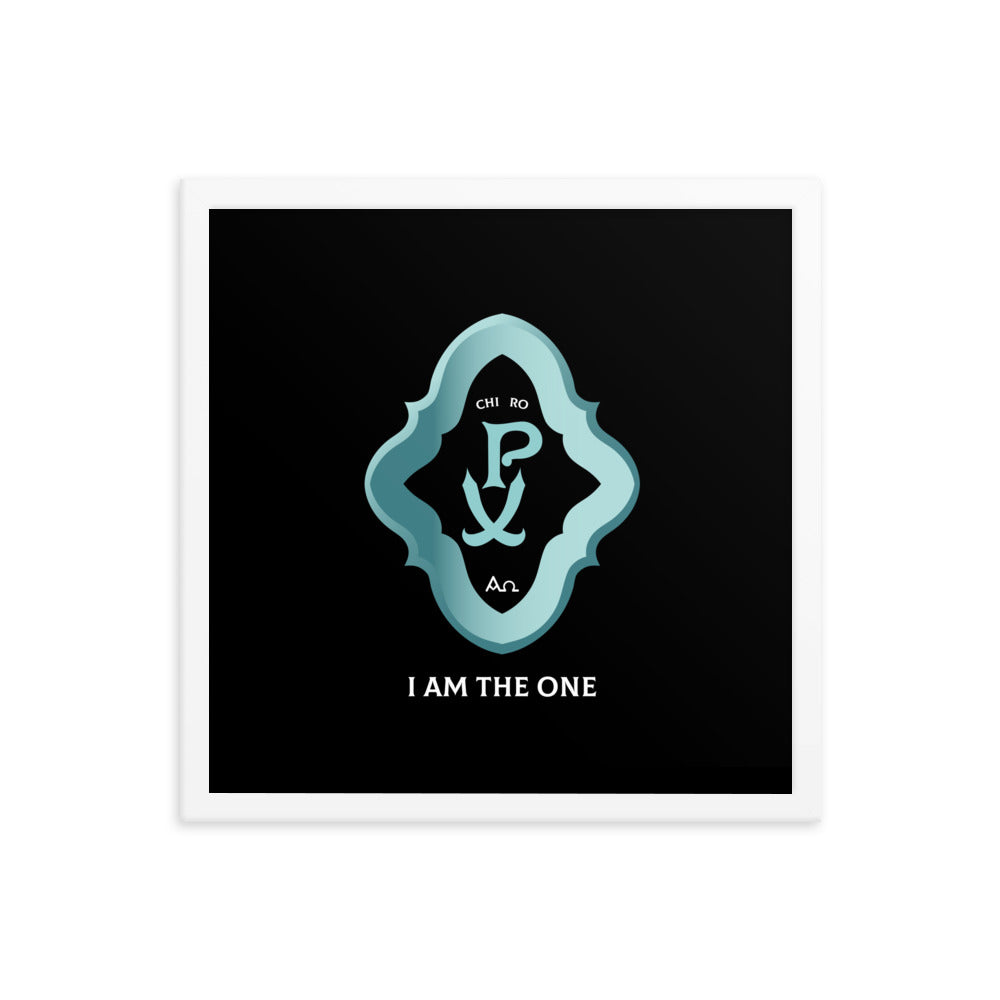 Framed poster Chi Ro PX 'I Am The One' - Free Shipping