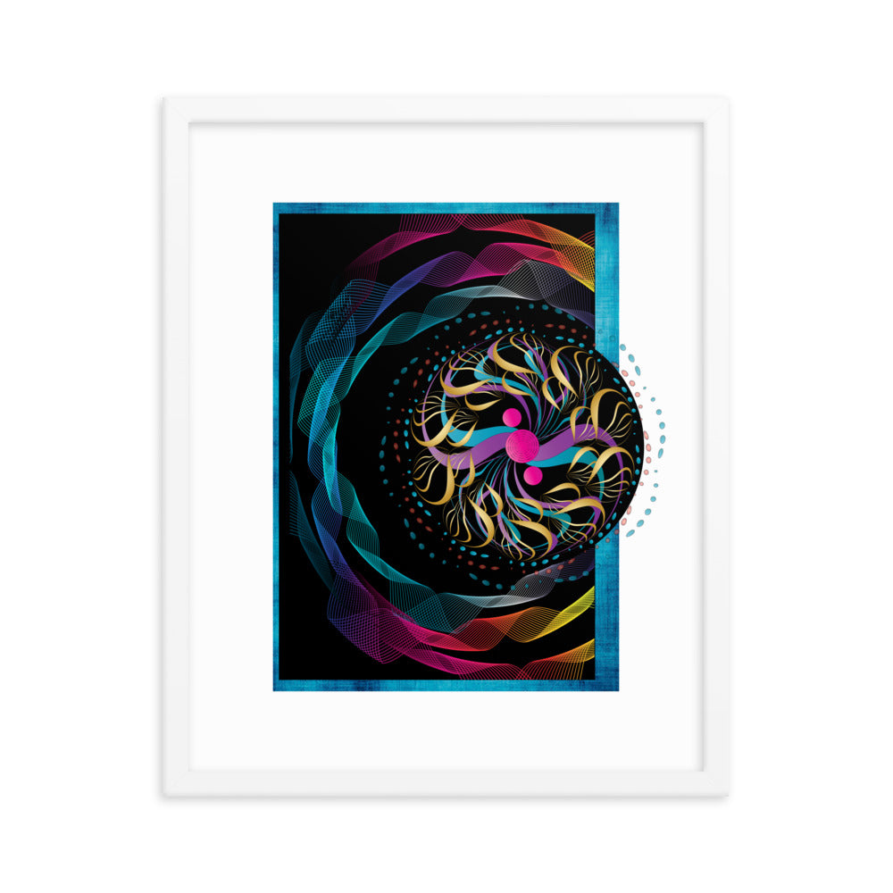Framed poster Mandala Circularium No 2282 Free Shipping