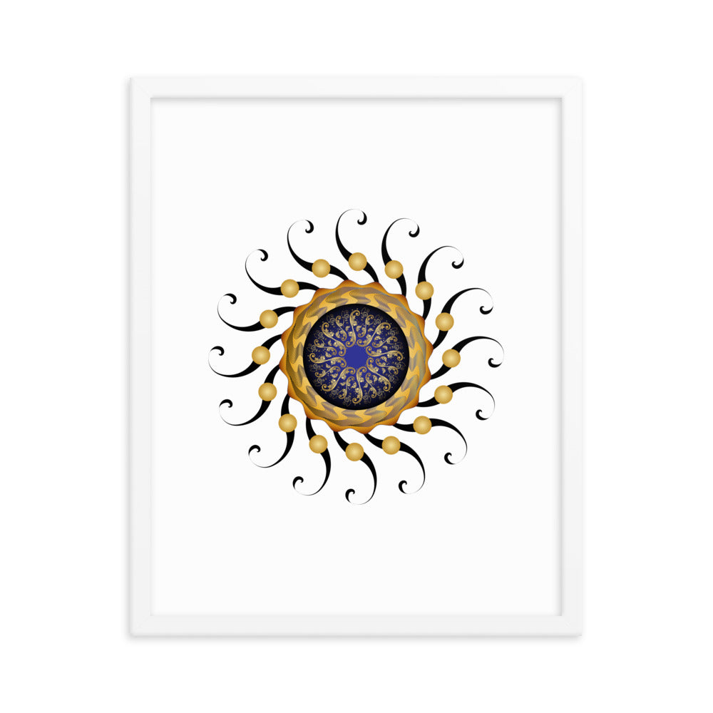 Framed poster Mandala Circularium No 2420 Free Shipping