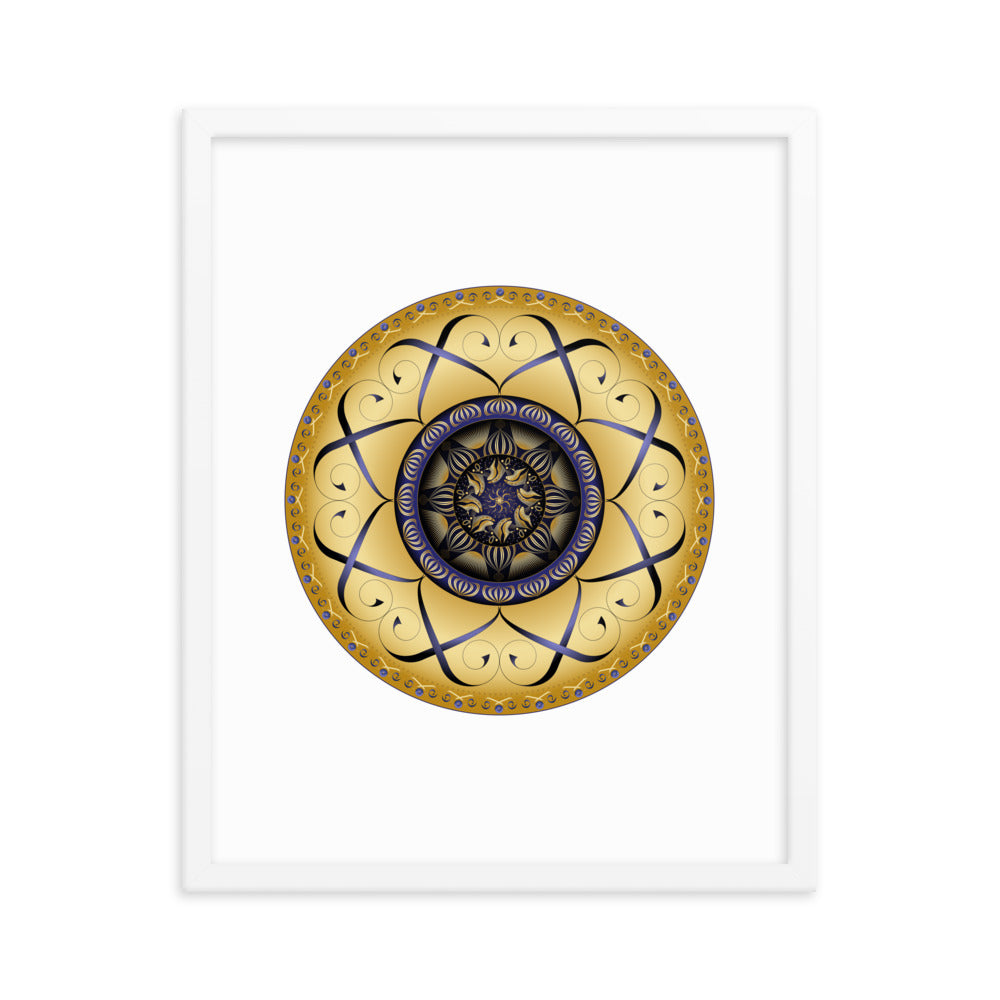 Framed poster Mandala Circularium No 2459 Free Shipping