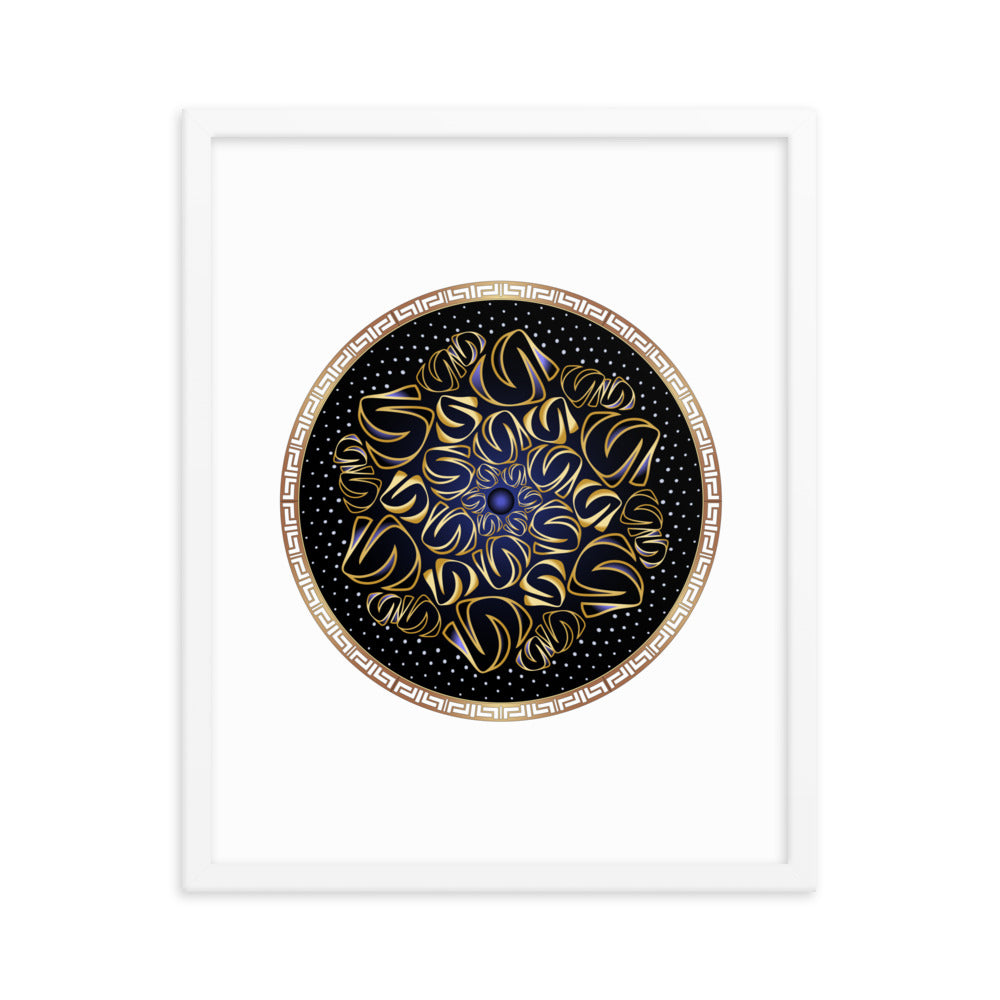 Framed poster Mandala Circularium No 2508 Free Shipping