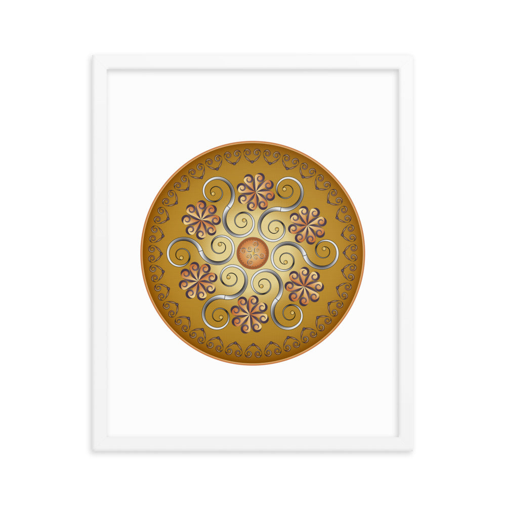 Framed poster Mandala Circularium No 2565 Free Shipping