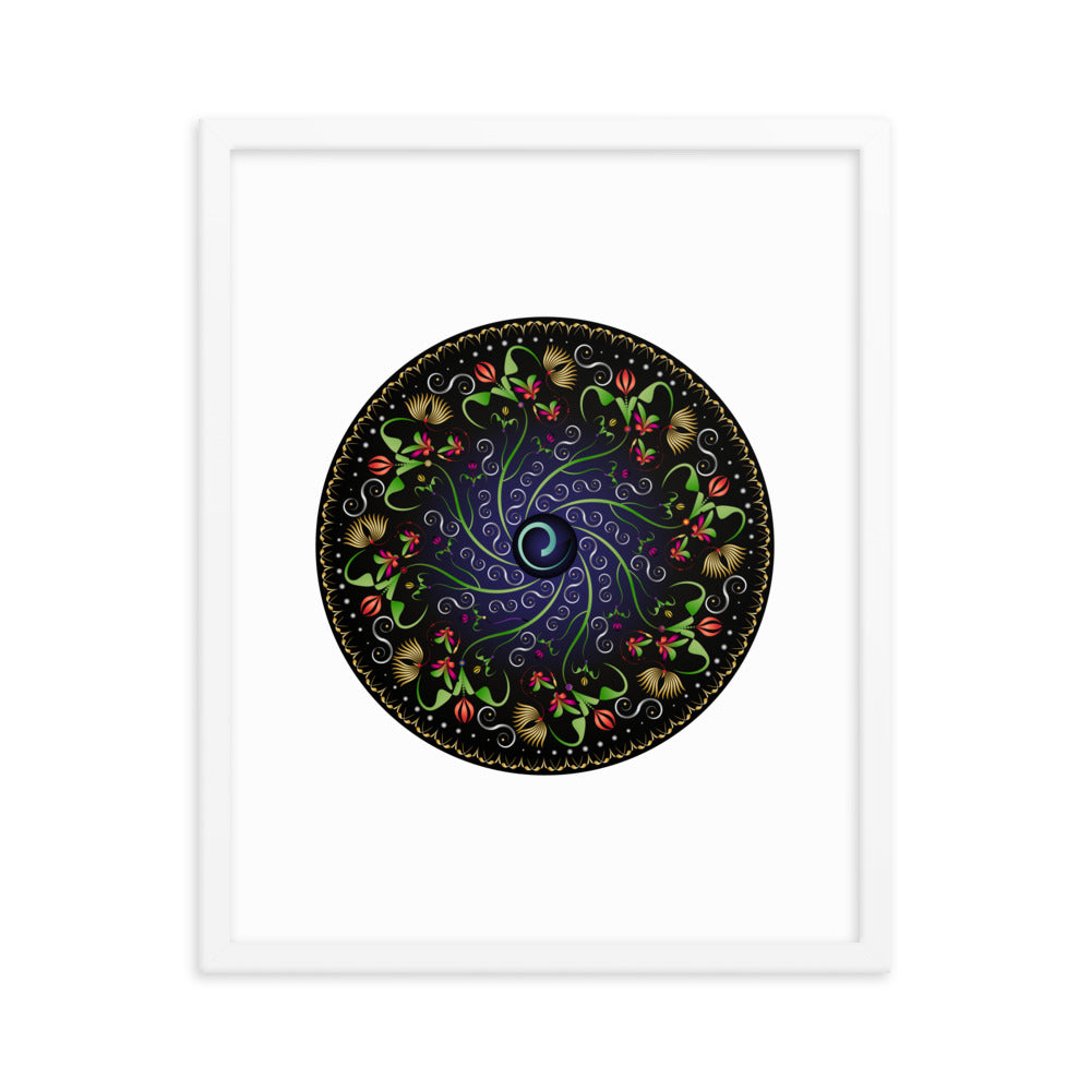 Framed poster Mandala Circularium No 2680 Free Shipping