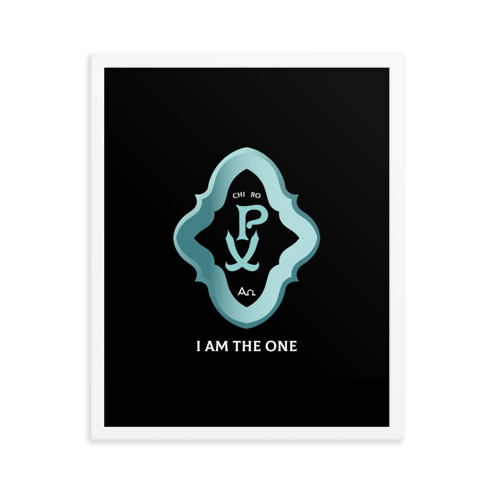 Framed poster Chi Ro PX 'I Am The One' - Free Shipping