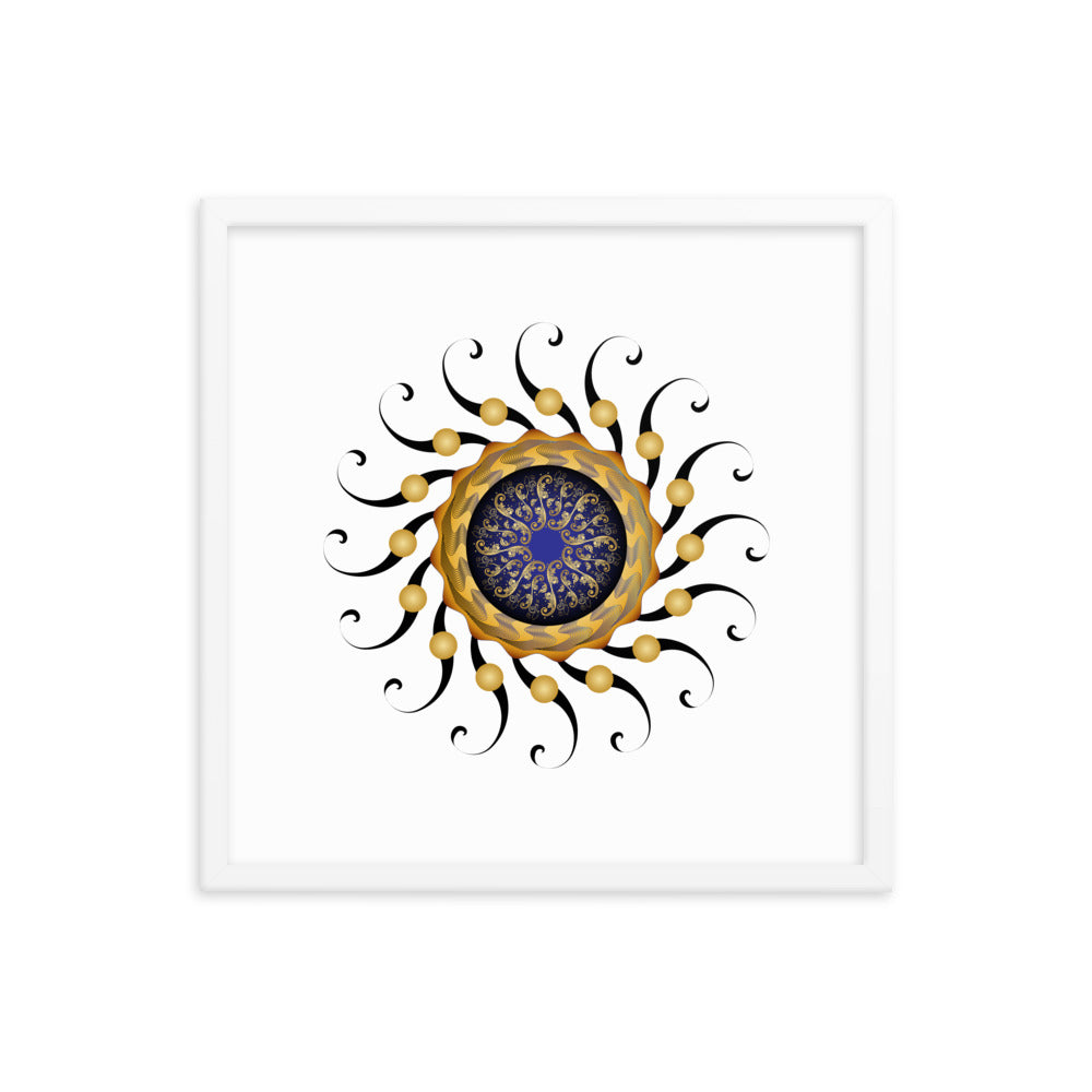 Framed poster Mandala Circularium No 2420 Free Shipping