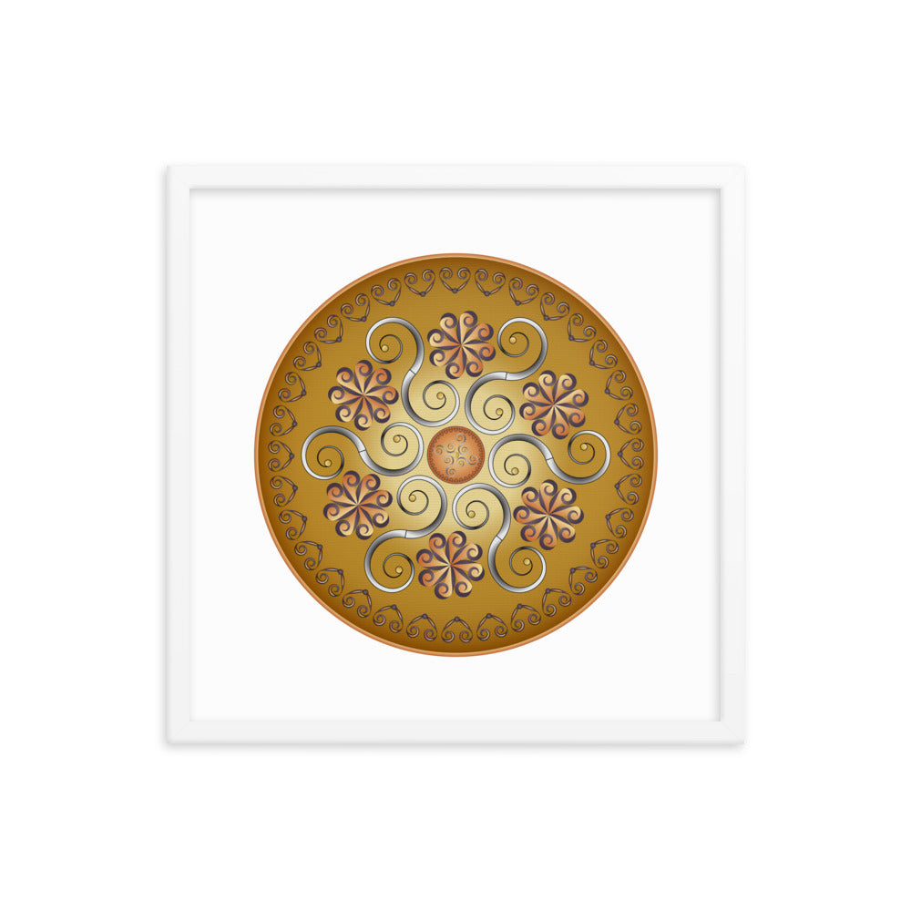 Framed poster Mandala Circularium No 2565 Free Shipping