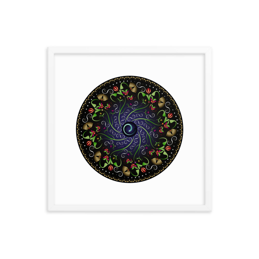Framed poster Mandala Circularium No 2680 Free Shipping