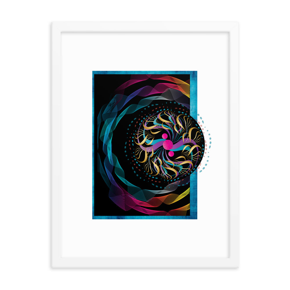 Framed poster Mandala Circularium No 2282 Free Shipping
