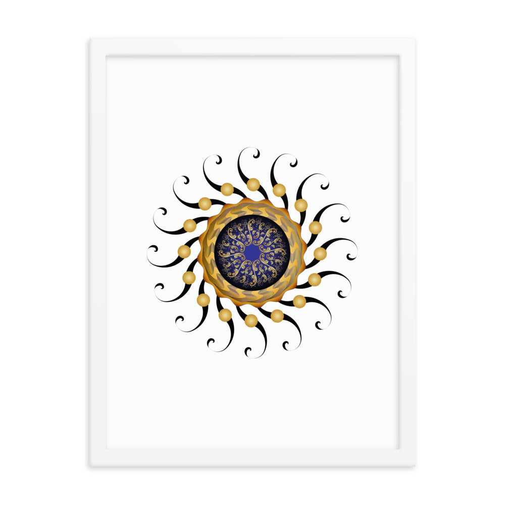 Framed poster Mandala Circularium No 2420 Free Shipping