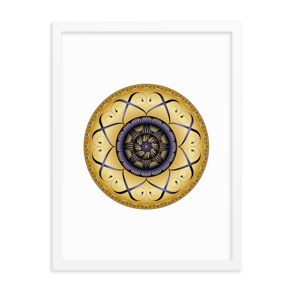Framed poster Mandala Circularium No 2459 Free Shipping