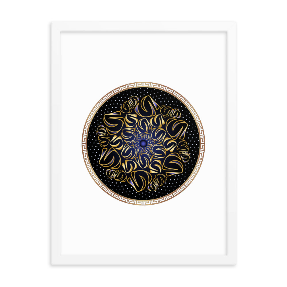 Framed poster Mandala Circularium No 2508 Free Shipping