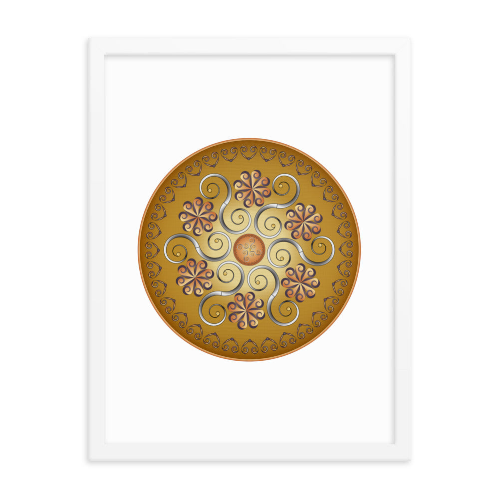 Framed poster Mandala Circularium No 2565 Free Shipping