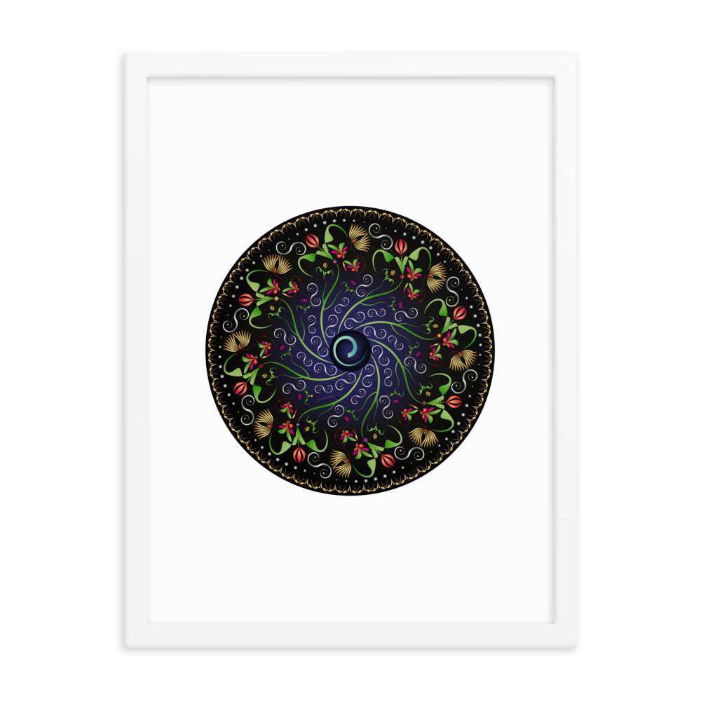 Framed poster Mandala Circularium No 2680 Free Shipping