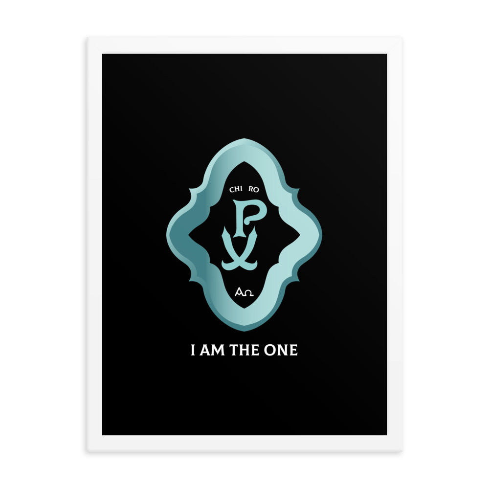 Framed poster Chi Ro PX 'I Am The One' - Free Shipping