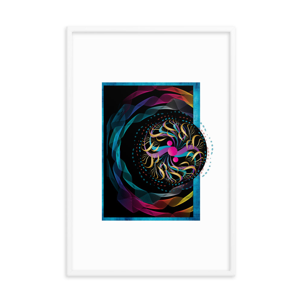 Framed poster Mandala Circularium No 2282 Free Shipping