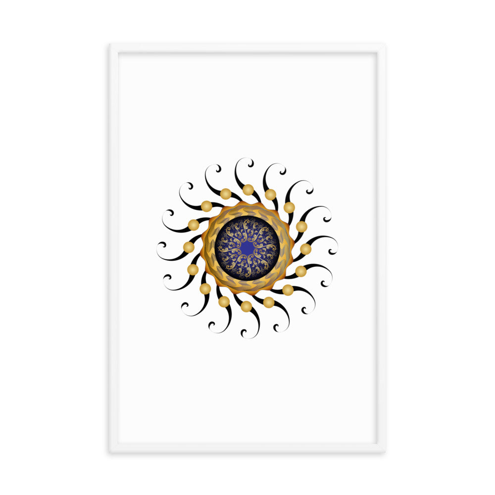 Framed poster Mandala Circularium No 2420 Free Shipping