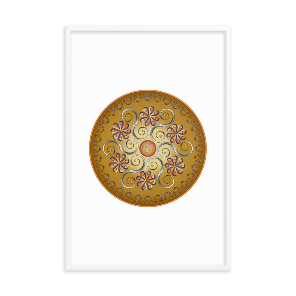 Framed poster Mandala Circularium No 2565 Free Shipping