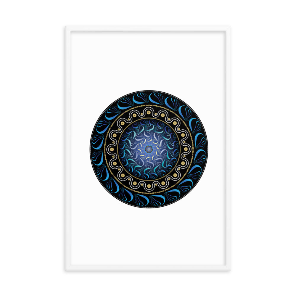Framed poster Mandala Circularium No 2582 Free Shipping