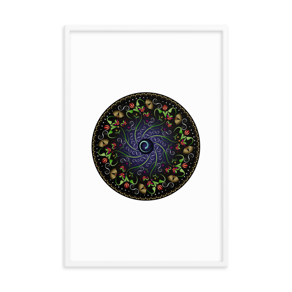 Framed poster Mandala Circularium No 2680 Free Shipping