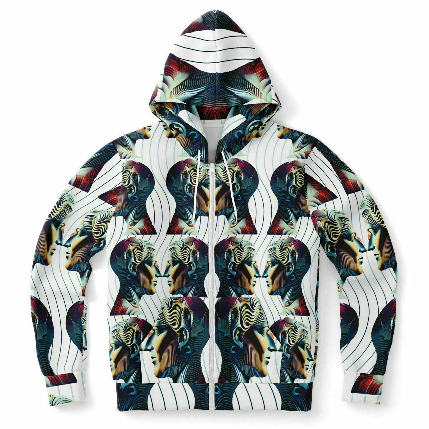 Fashion Zip-Up Hoodie - AOP Kukloso Ancients series No 6 - Free Shipping