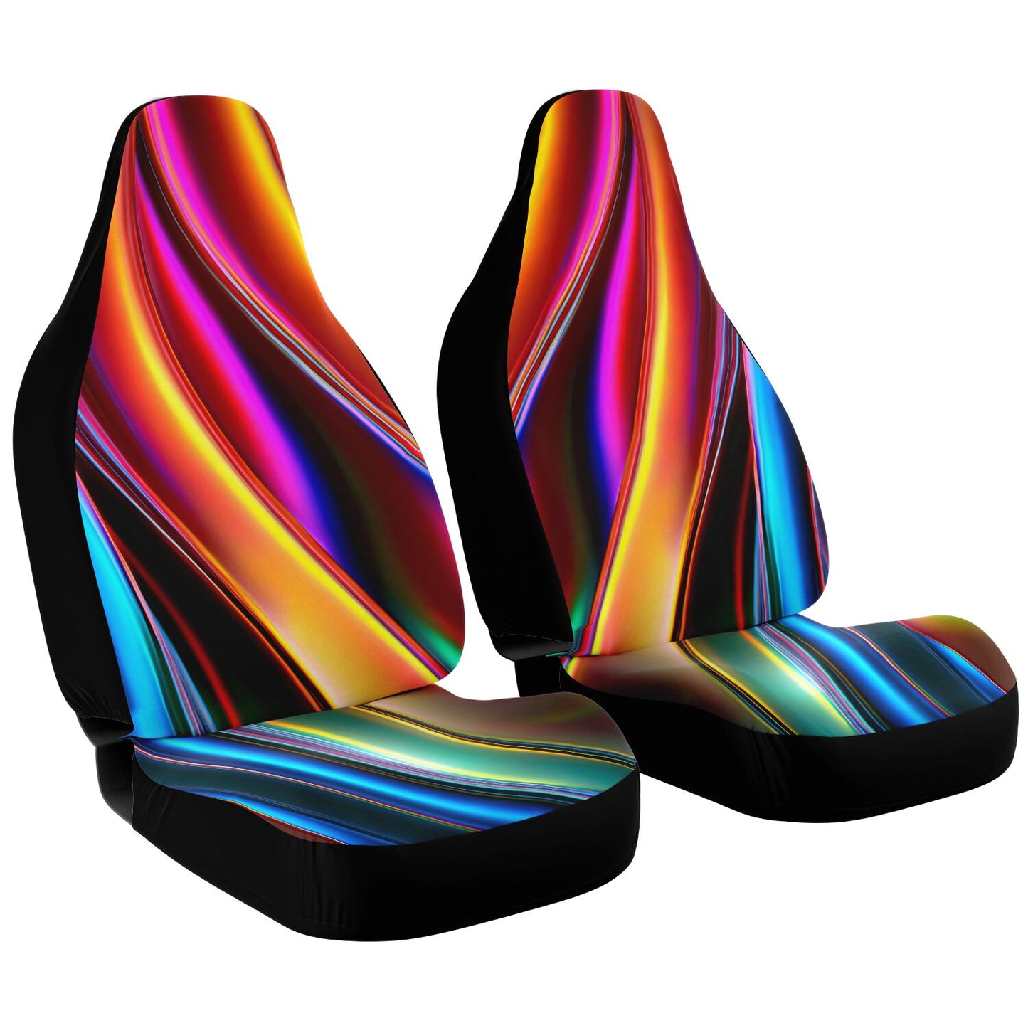 Car Seat Cover - AOP Kukloso Color Flows series No 9 a rainbow of colors - Free Shipping