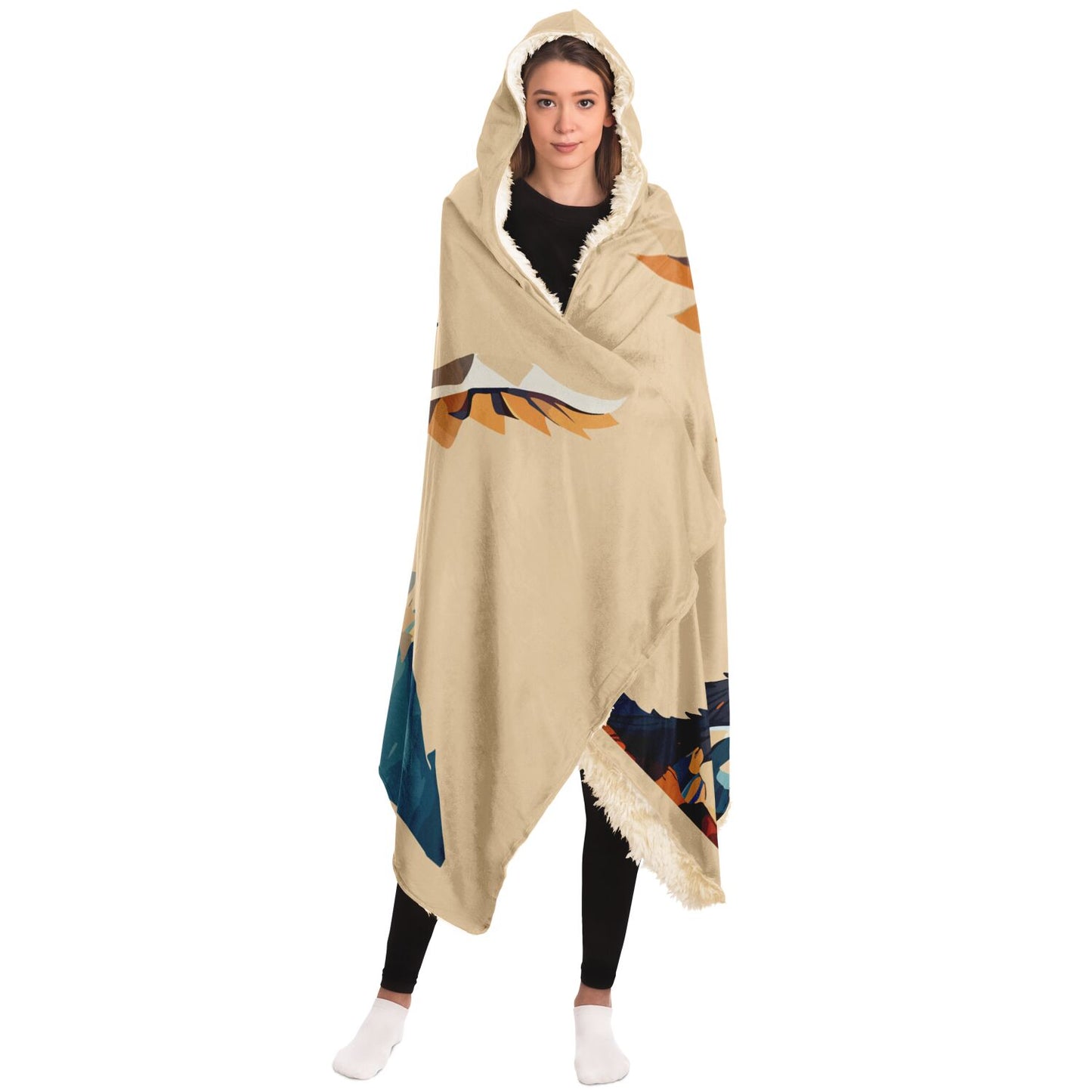 Hooded Blanket - AOP Kukloso The Winged Griffin No 3 - Free Shipping