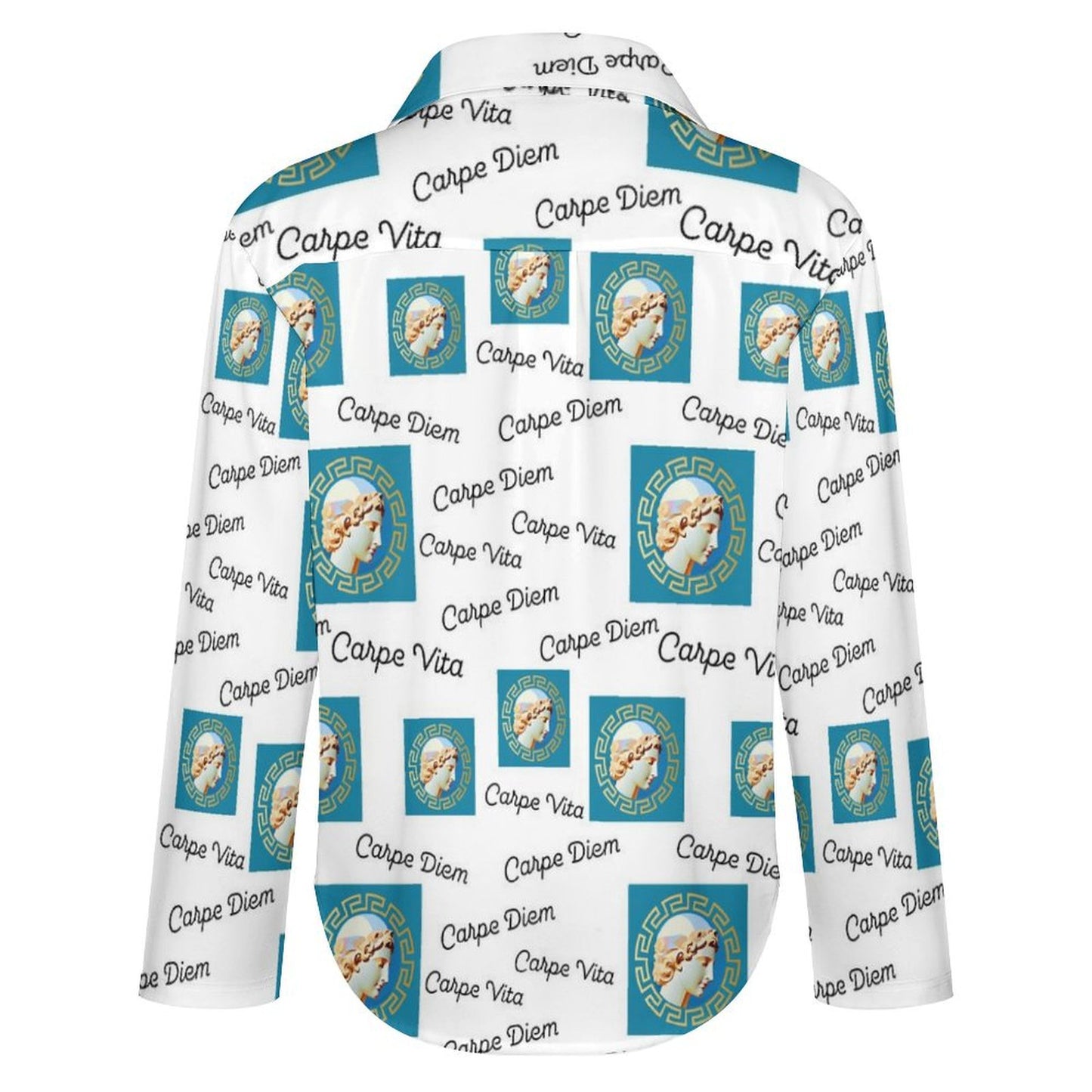 Long Sleeve Shirt Blouse Kukloso Abstract No 1514