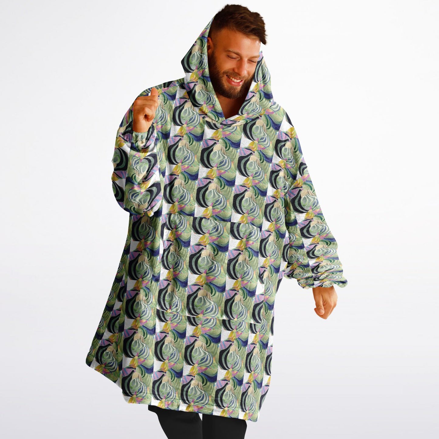 Snug Hoodie Economy - AOP Kukloso Ice Cream Swirls No 42 - Free Shipping