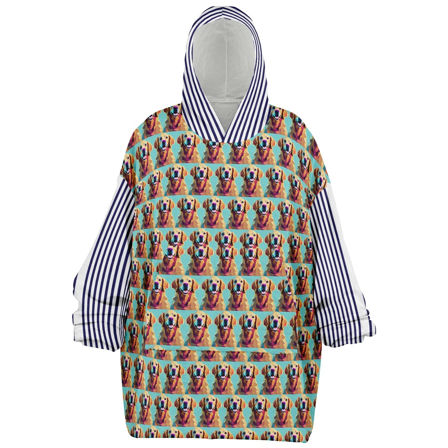 Snug Hoodie Economy - AOP Kukloso Cubist Golden Retriever Dog - Free Shipping