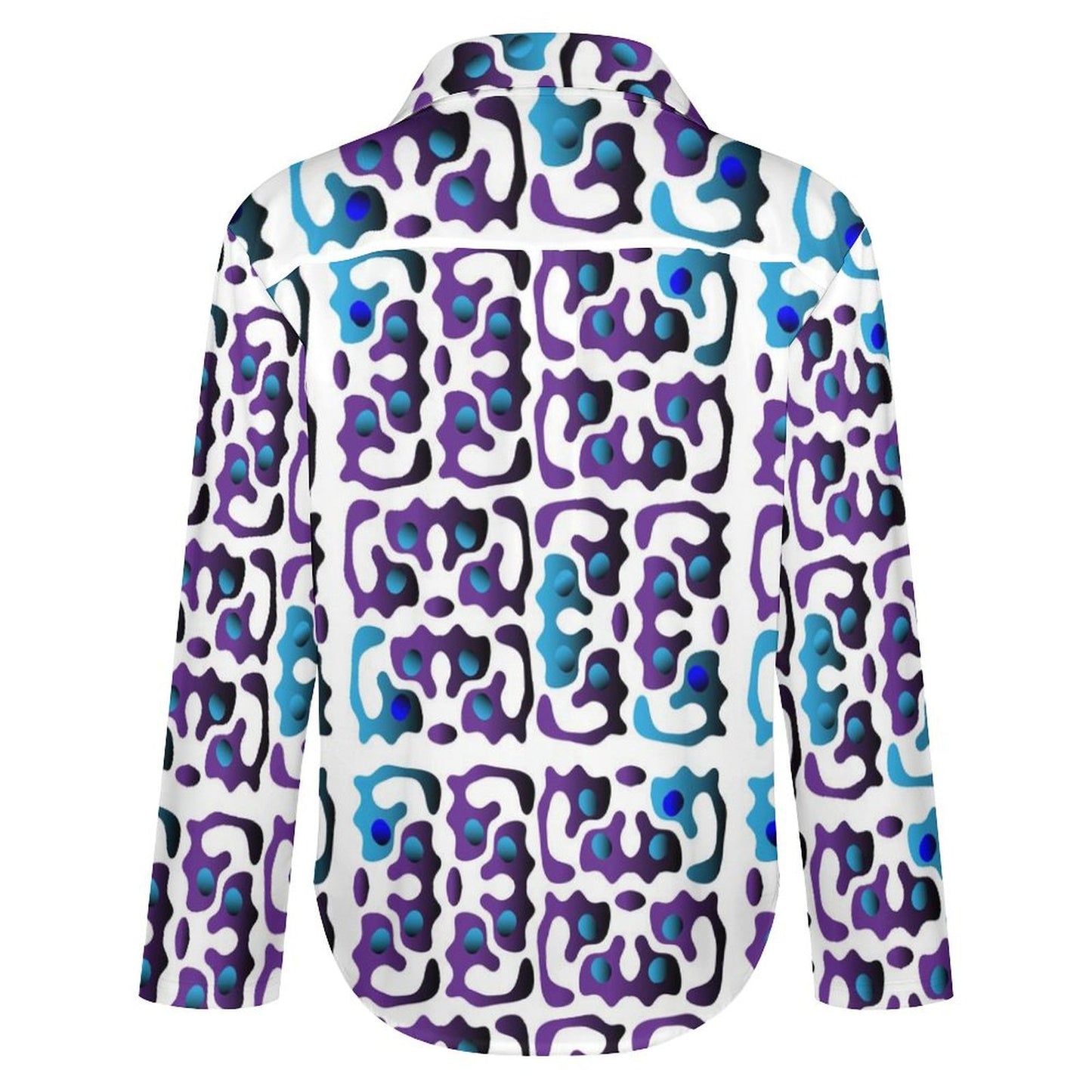 Long Sleeve Shirt Blouse Kukloso Abstract No 146