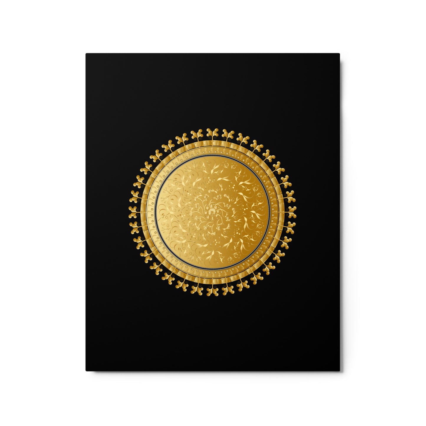 Metal prints OVC No 4220 Mandala Gold Color Free Shipping