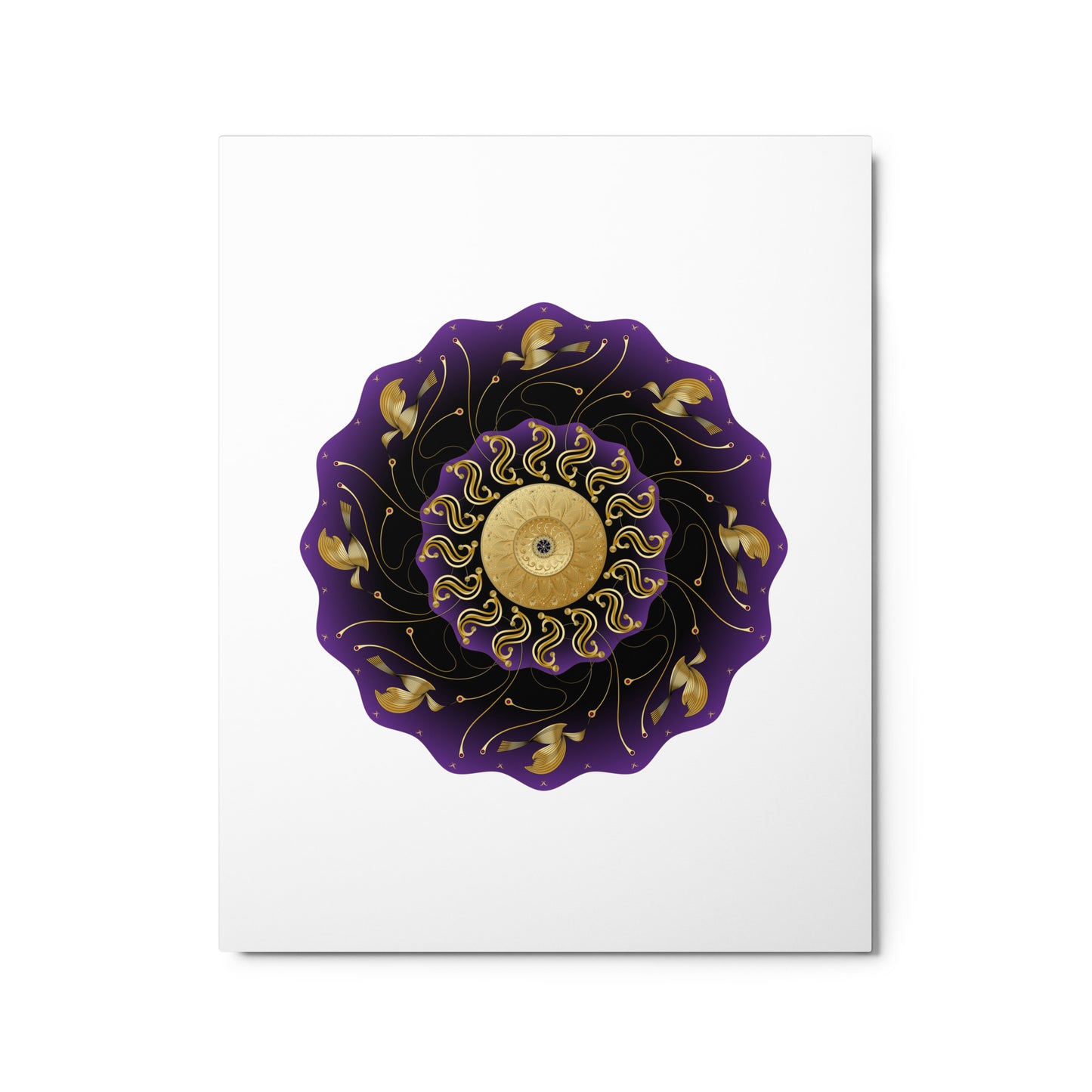 Metal Prints OVC No 4145 Purple Mandala Free Shipping