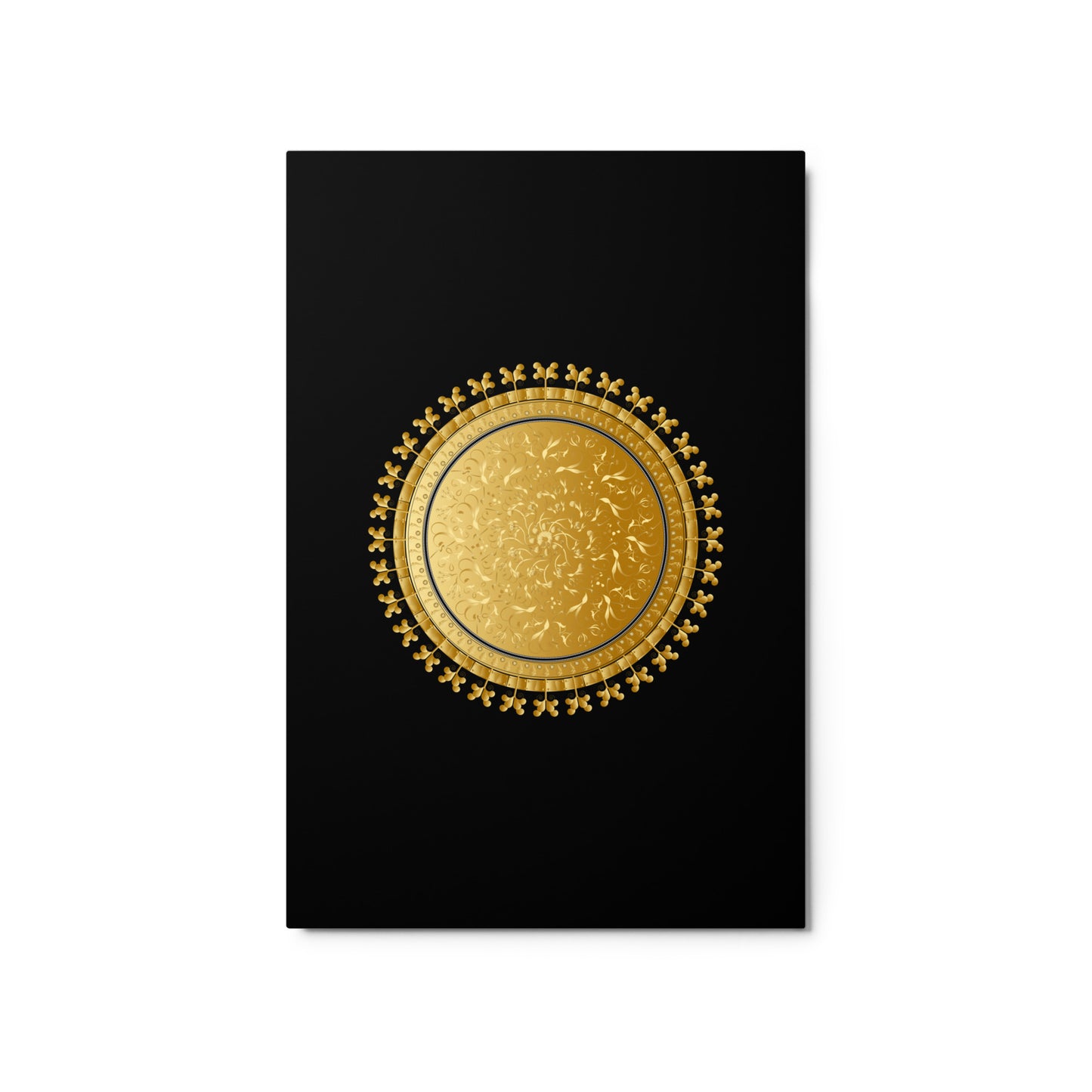 Metal prints OVC No 4220 Mandala Gold Color Free Shipping