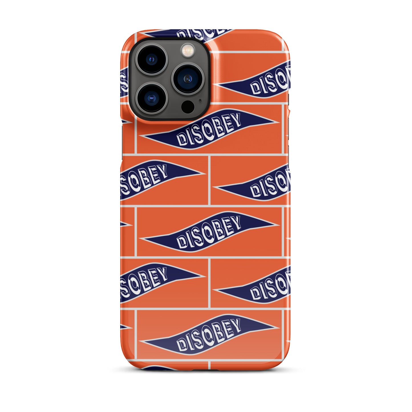 Snap case for iPhone® Kukloso Disobey Orange - Free Shipping