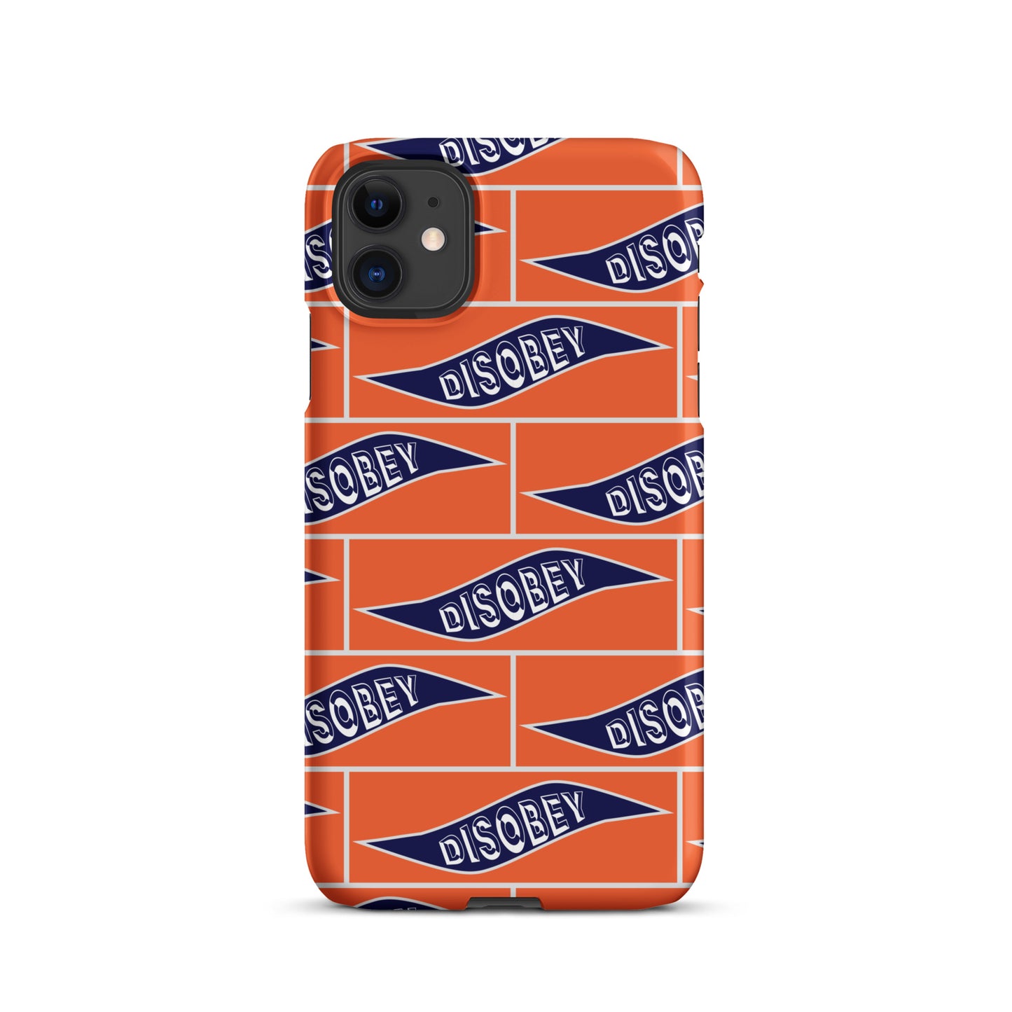 Snap case for iPhone® Kukloso Disobey Orange - Free Shipping