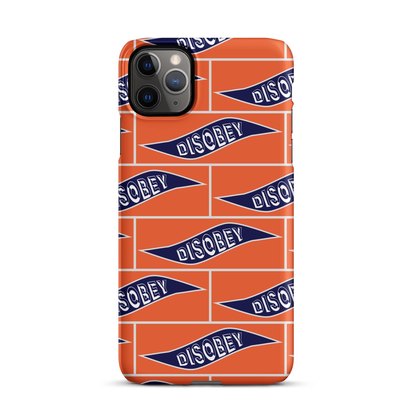 Snap case for iPhone® Kukloso Disobey Orange - Free Shipping